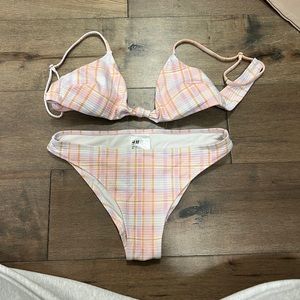 H&M Bikini Plaid Set
